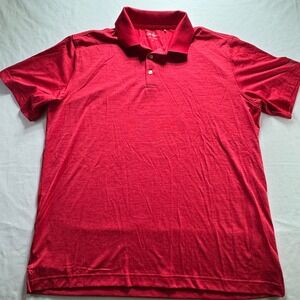 Walter Hagen Polo Shirt Mens XL‎ Red Heather Essentials Performance Golf Top